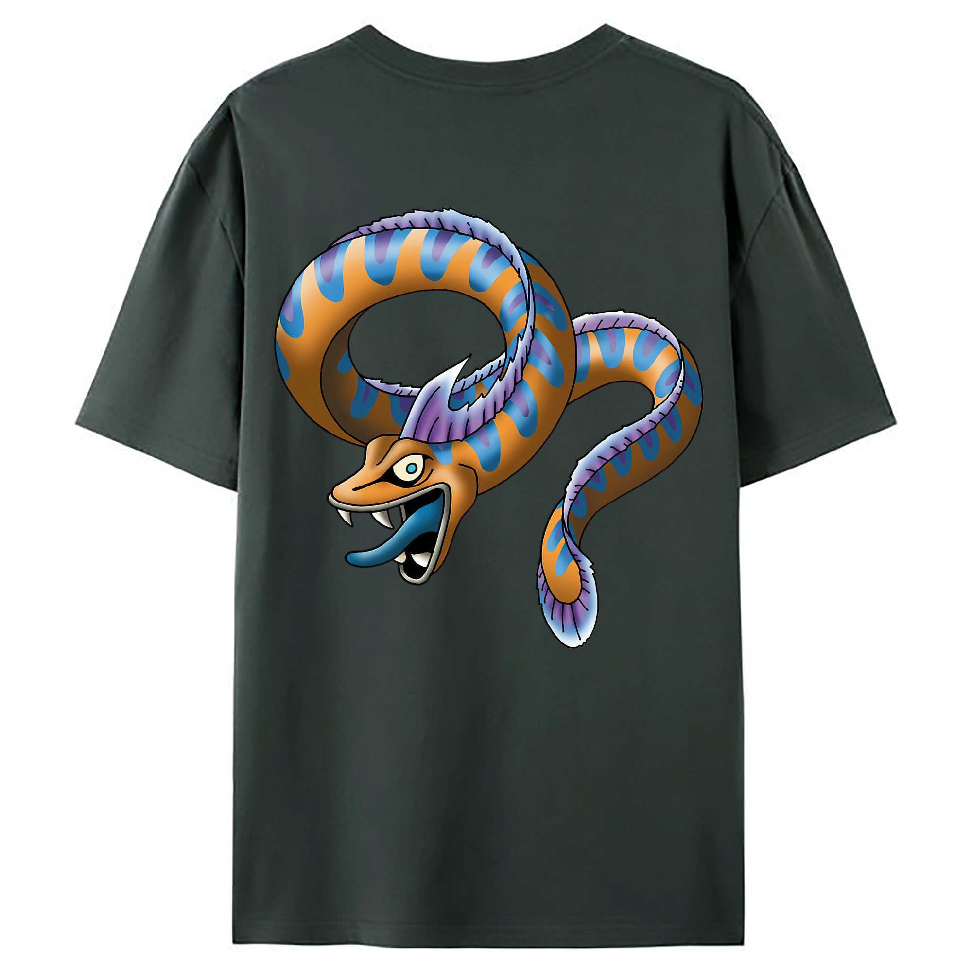 （画像用） ドラゴンクエスト Doragon Kuesuto Dragon Quest 綿100％ メンズ半袖Tシャツ（バックプリント） 通気性